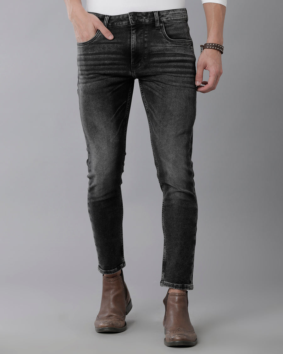 Voi Jeans Men Skinny Fit Heavy Fade Jeans