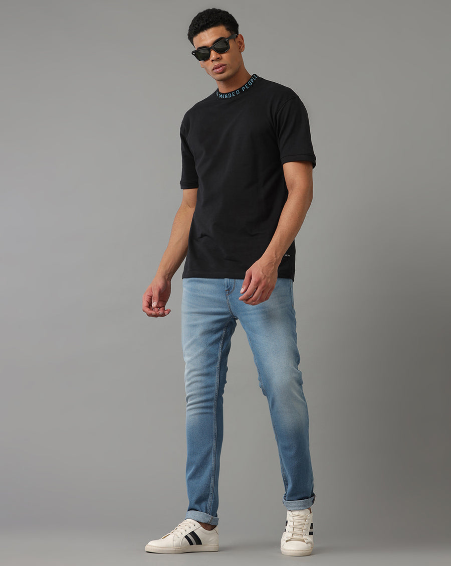 SEA BLUE TRACK SKINNY FIT JEANS