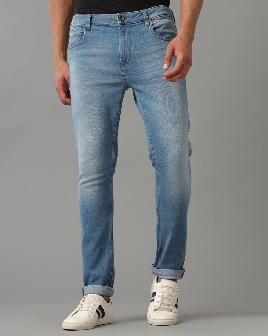 SEA BLUE TRACK SKINNY FIT JEANS