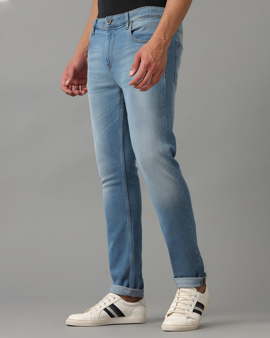 SEA BLUE TRACK SKINNY FIT JEANS