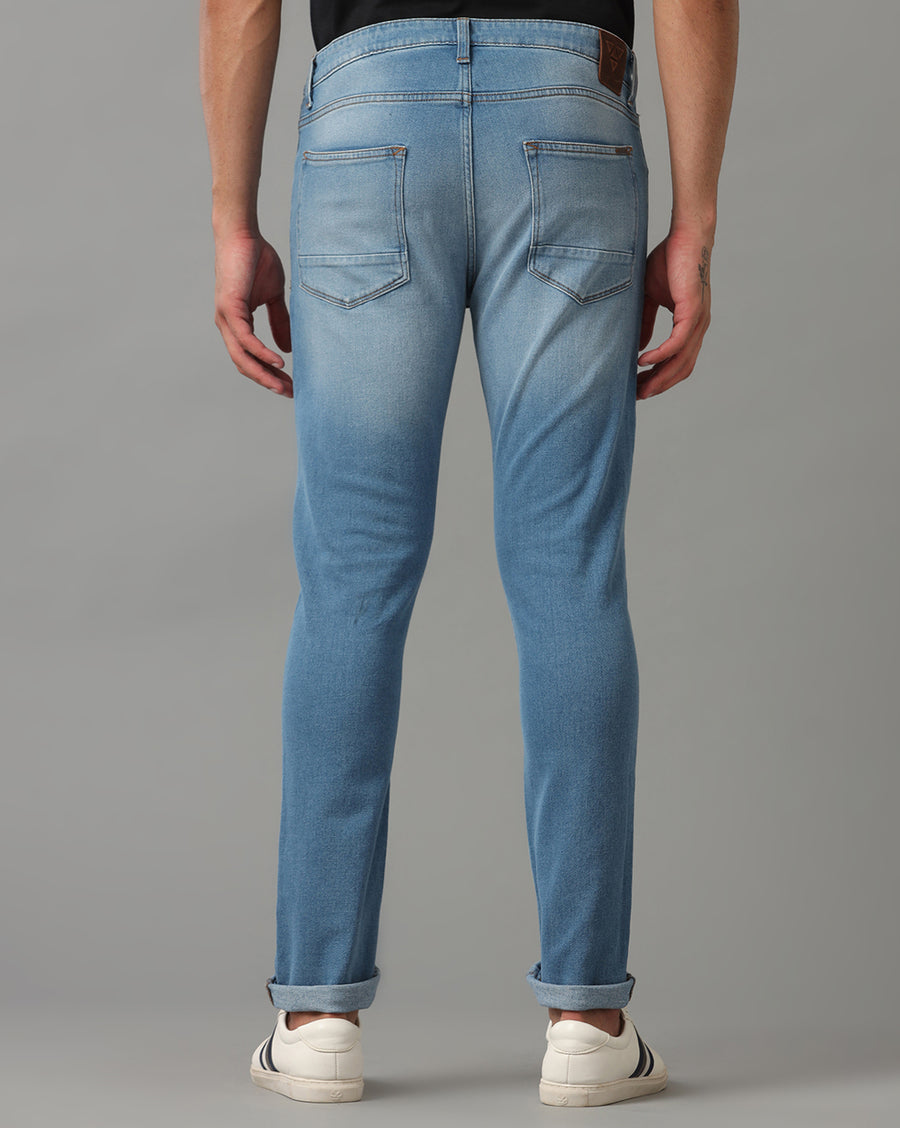 SEA BLUE TRACK SKINNY FIT JEANS