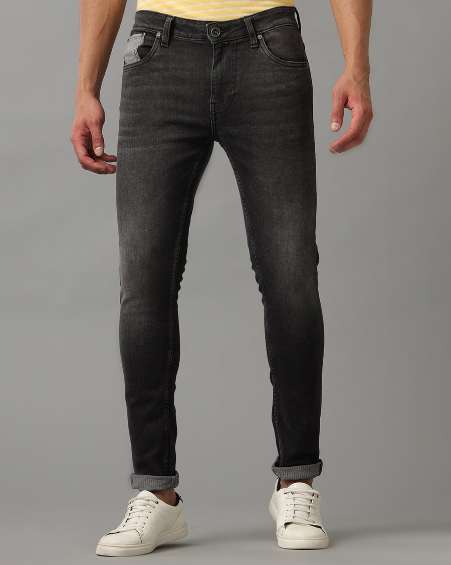 BLACK AWASUN STRAIGHT FIT JEANS