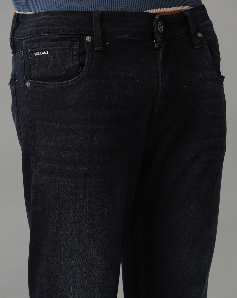 INDIGO TRACK CROPPED SKINNY FIT JEANS