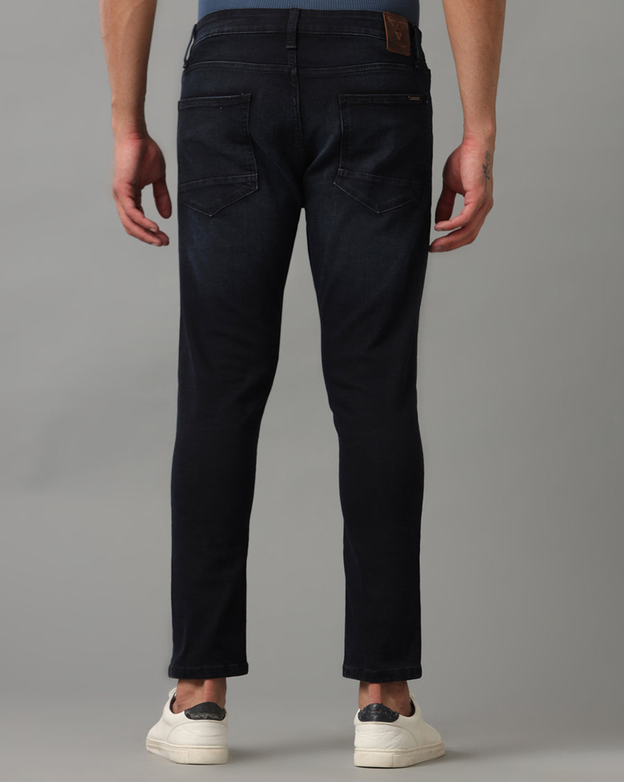 INDIGO TRACK CROPPED SKINNY FIT JEANS