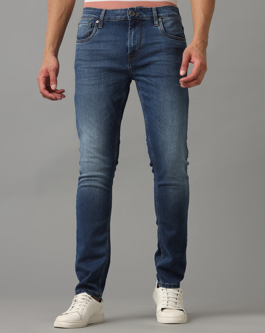 INDIGO TRACK SKINNY FIT JEANS