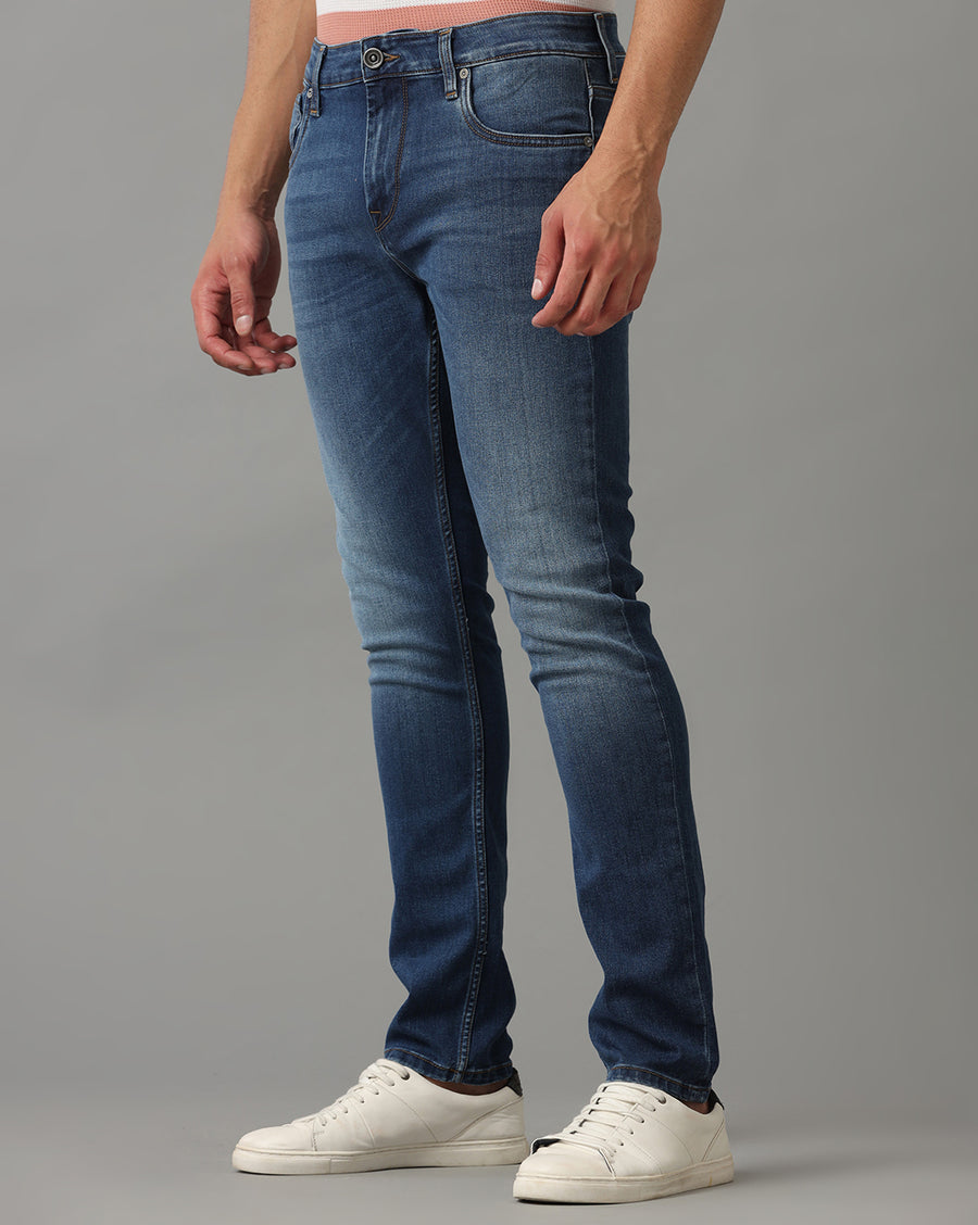 INDIGO TRACK SKINNY FIT JEANS