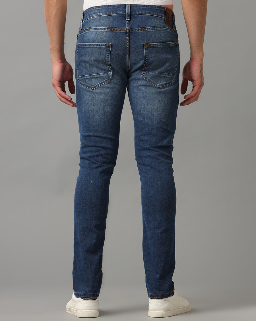 INDIGO TRACK SKINNY FIT JEANS