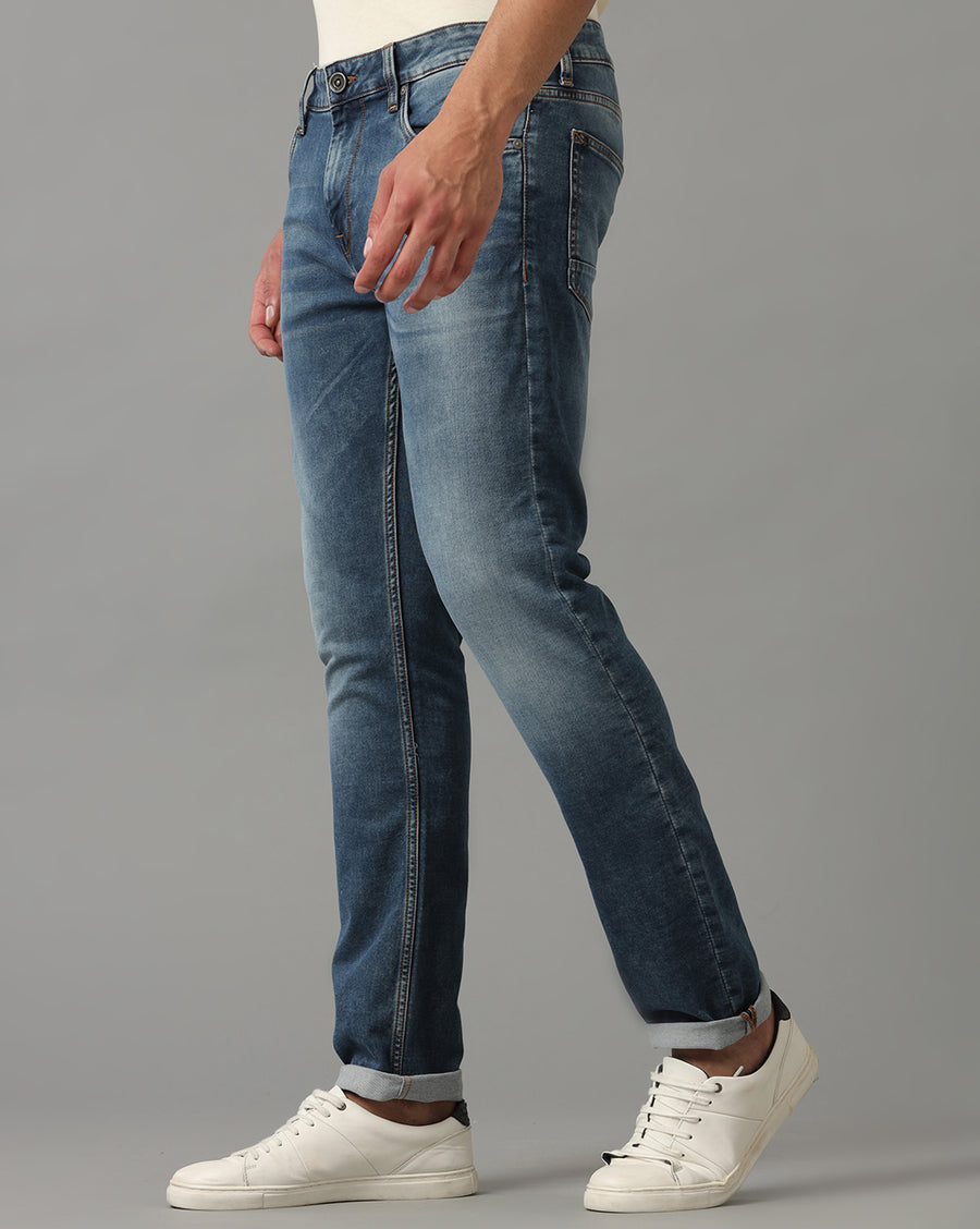 INDIGO TRACK SKINNY FIT JEANS