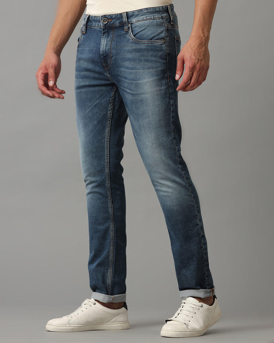 INDIGO TRACK SKINNY FIT JEANS