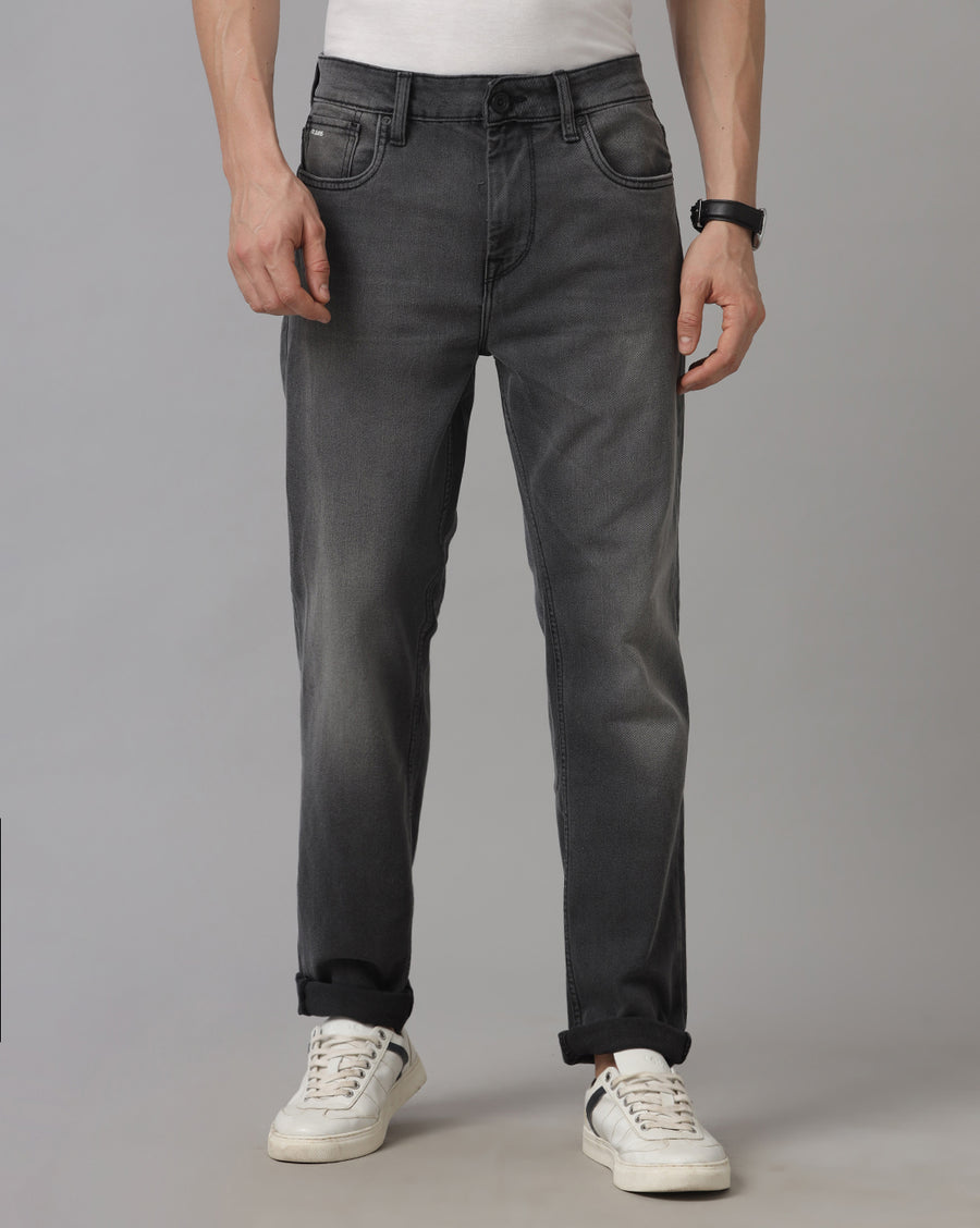 Men's Track Skinny Fit Black Jeans