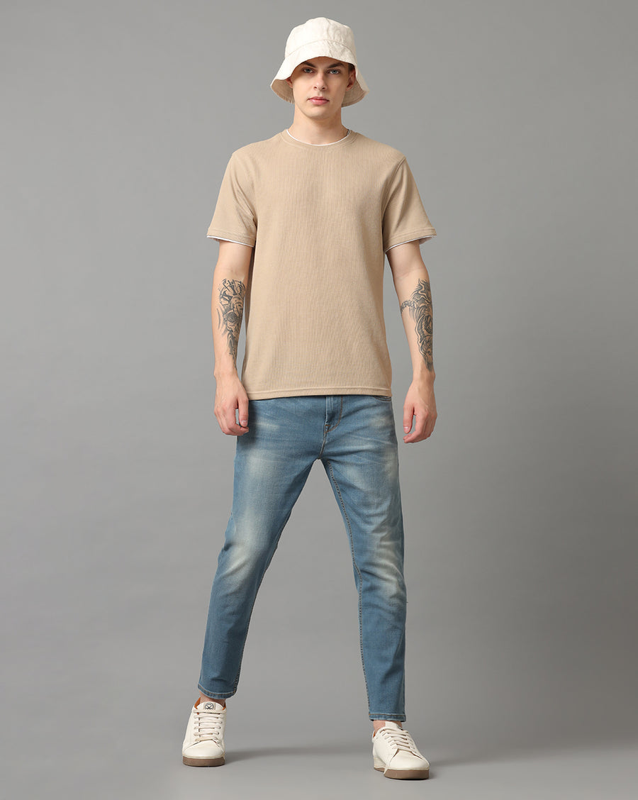 SMOKEY BLUE TRACK SKINNY FIT JEANS