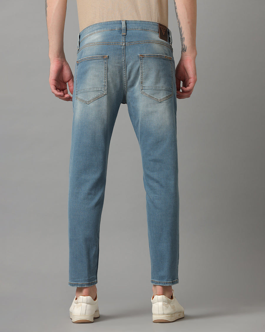 SMOKEY BLUE TRACK SKINNY FIT JEANS