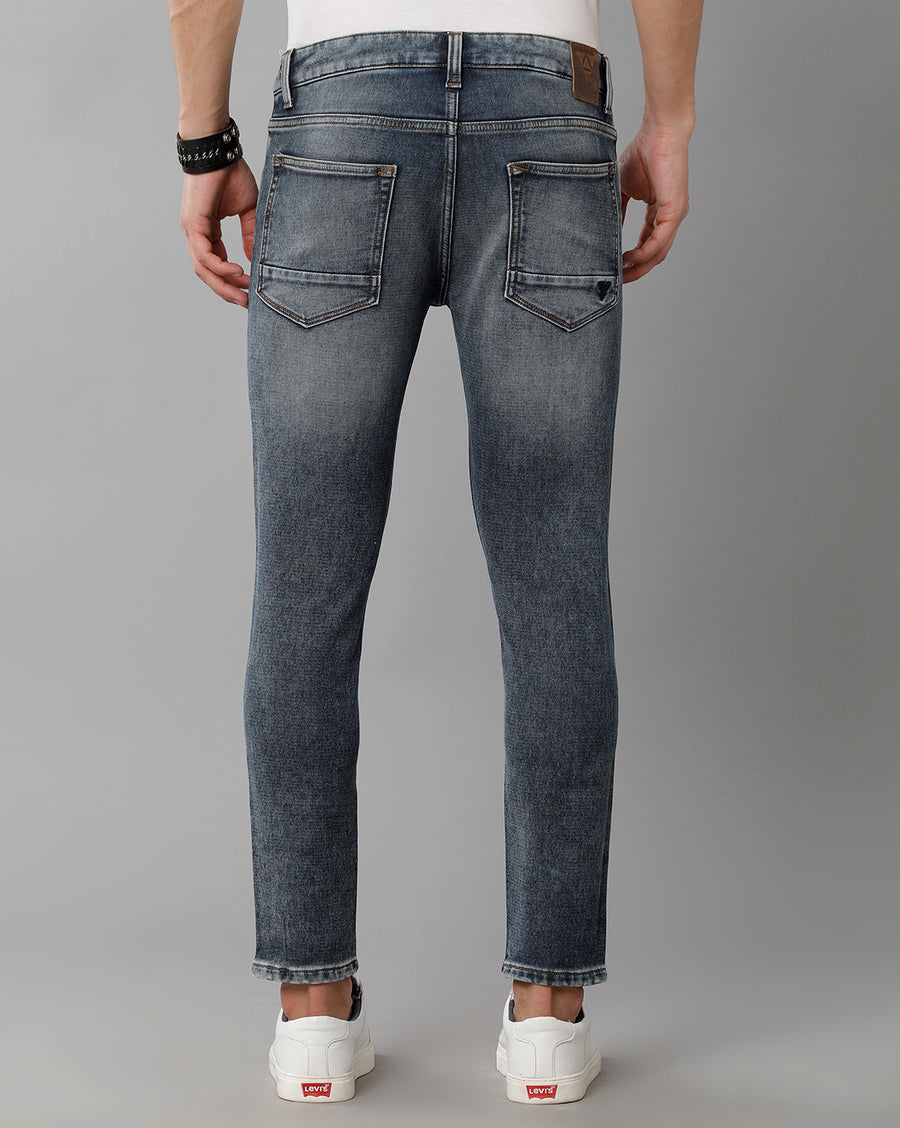 Voi Jeans Men Skinny Fit Heavy Fade Jeans