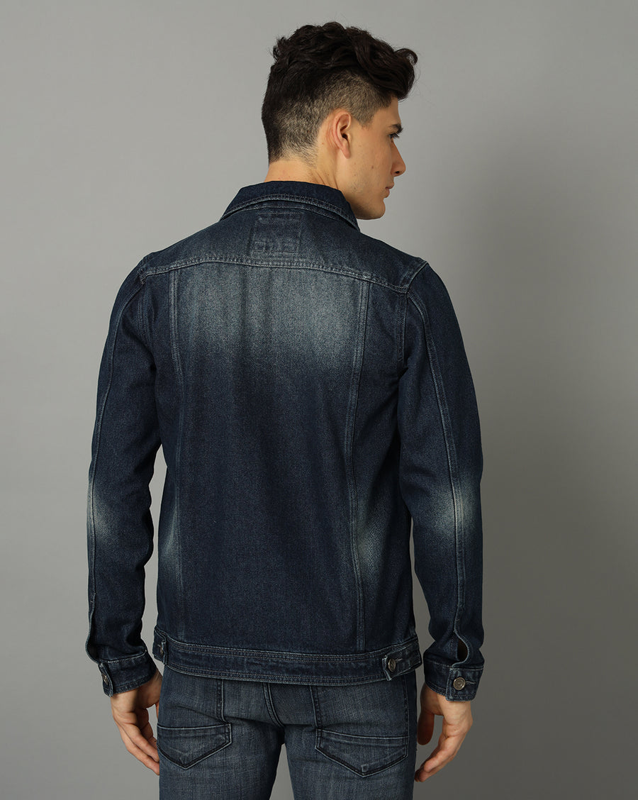 Washed Pure Cotton Denim Jacket