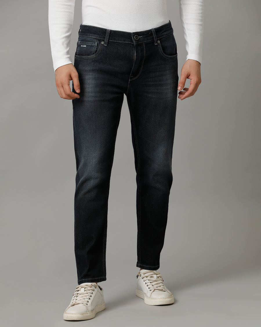 Track Cropped Skinny Fit Indigo Jeans