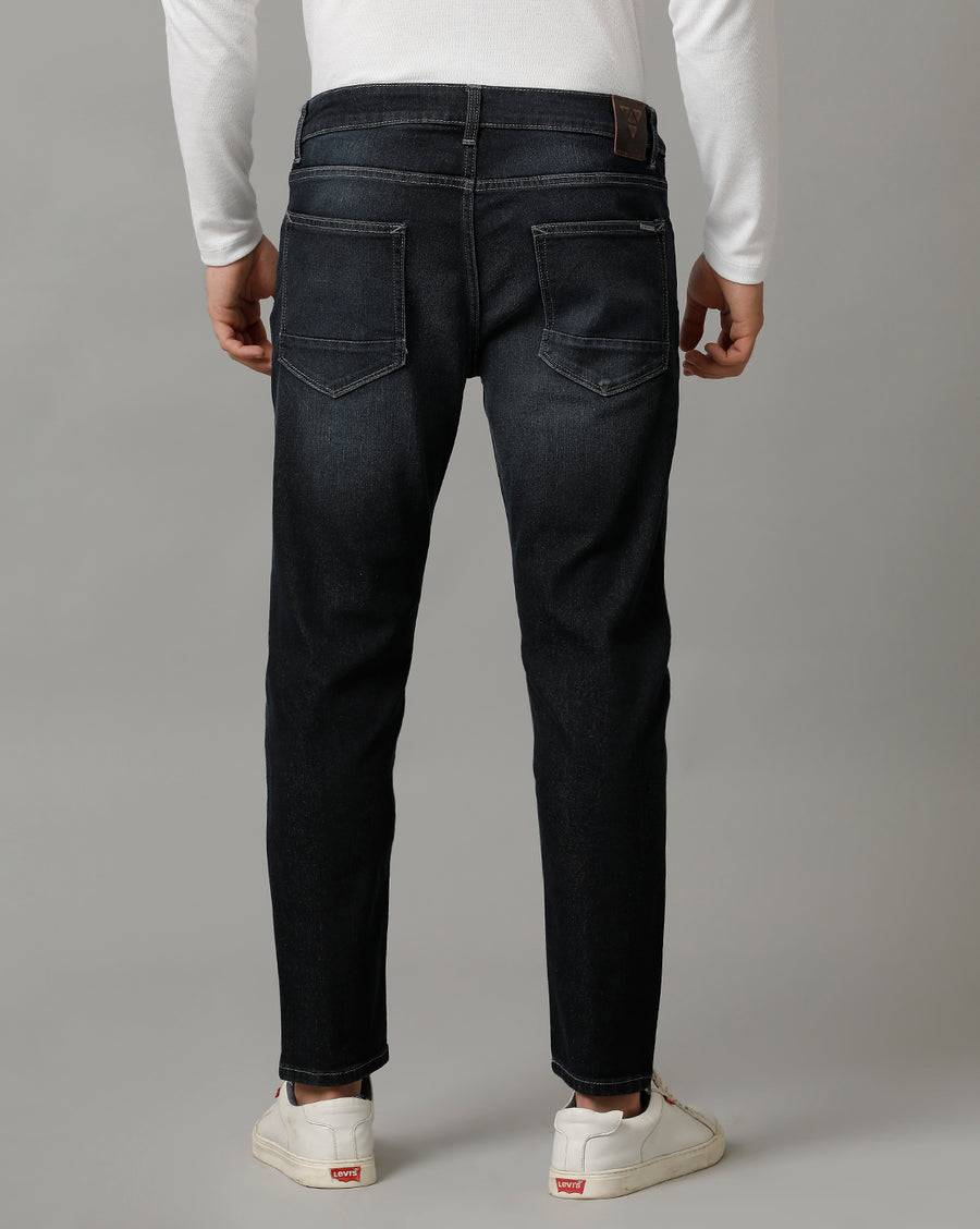 Track Cropped Skinny Fit Indigo Jeans