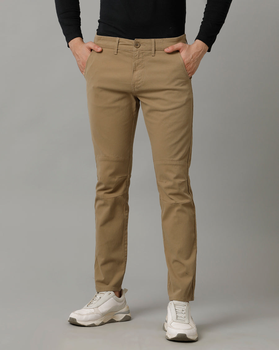 BROWN NON DENIM COTTON PANTS