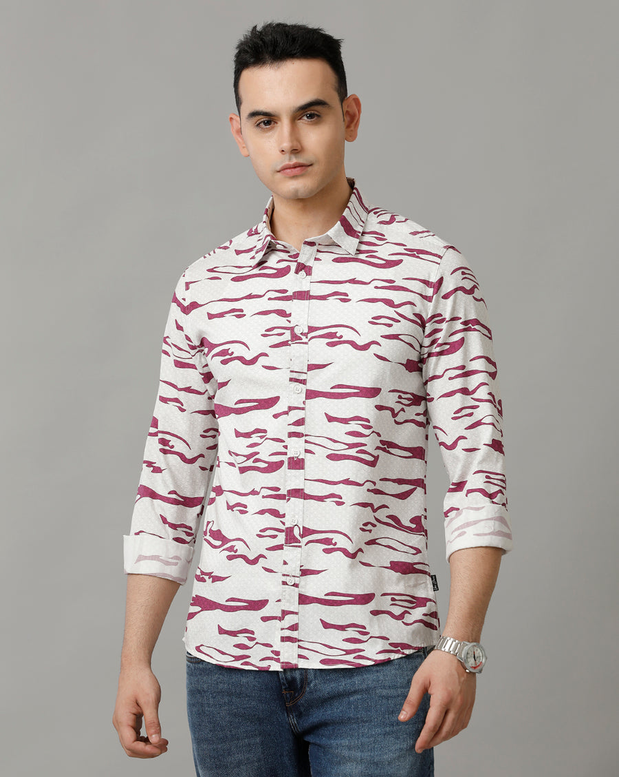 OFF WHITE WINE SLIM FIT SHIRT