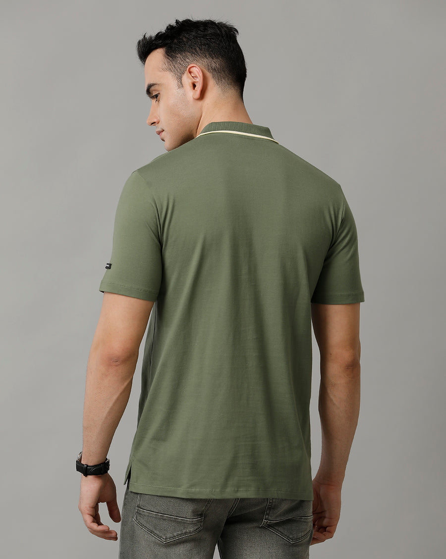 Men's Olivine Regular Fit T shirt