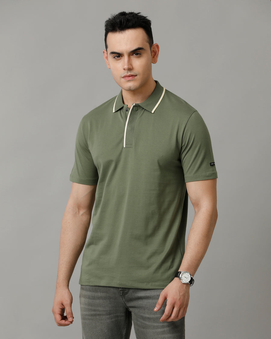 Men's Olivine Regular Fit T shirt