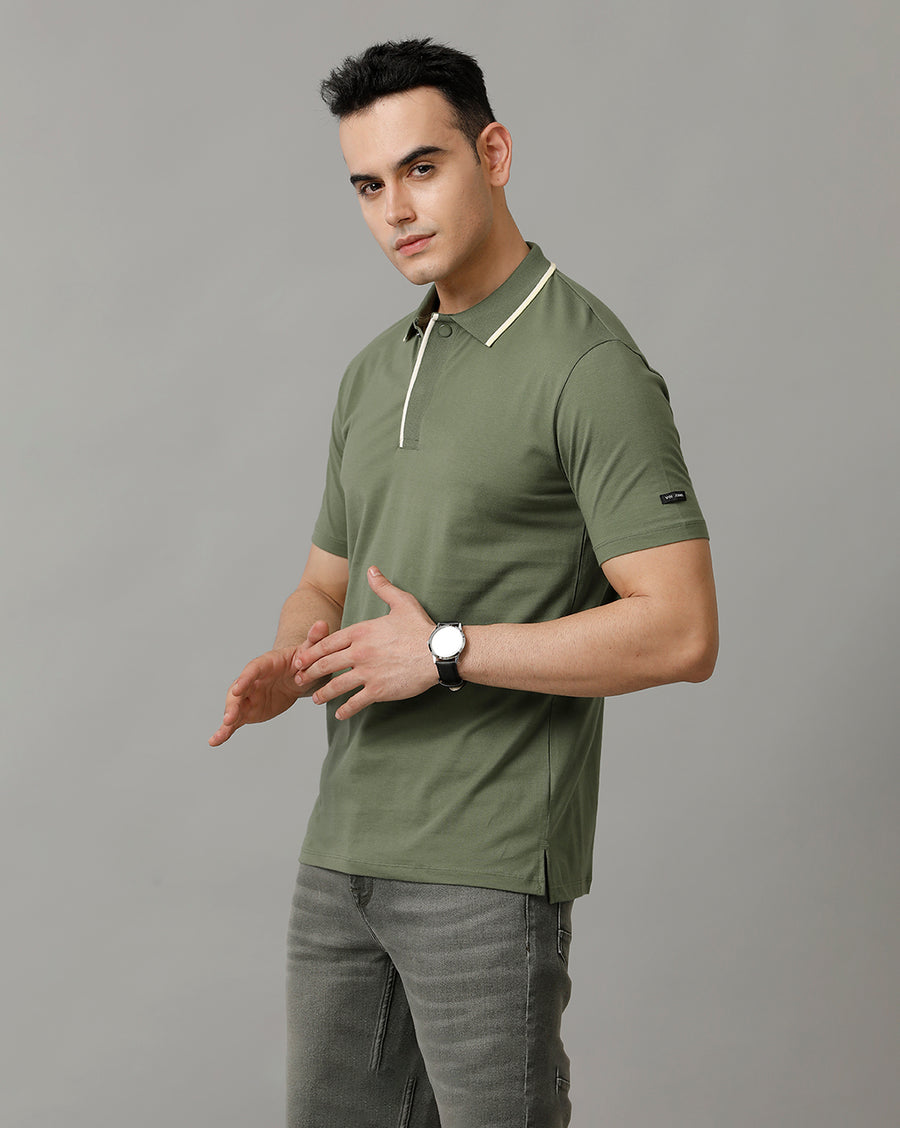 Men's Olivine Regular Fit T shirt