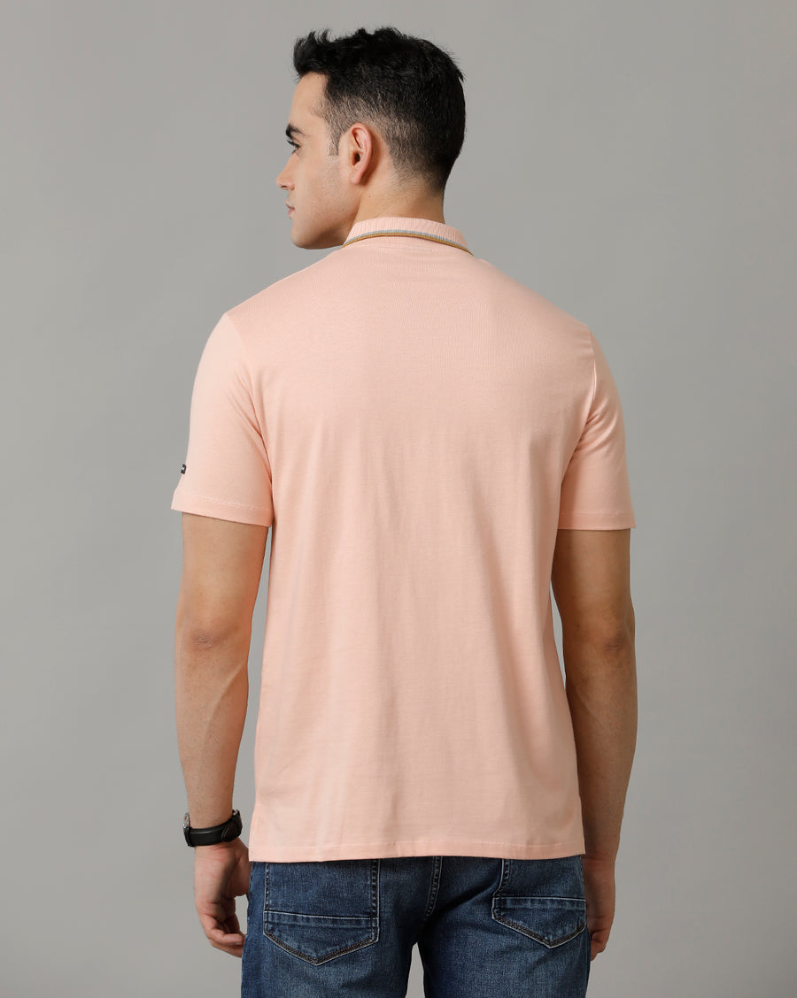 Men's Dusty Pink Regular Fit T shirt