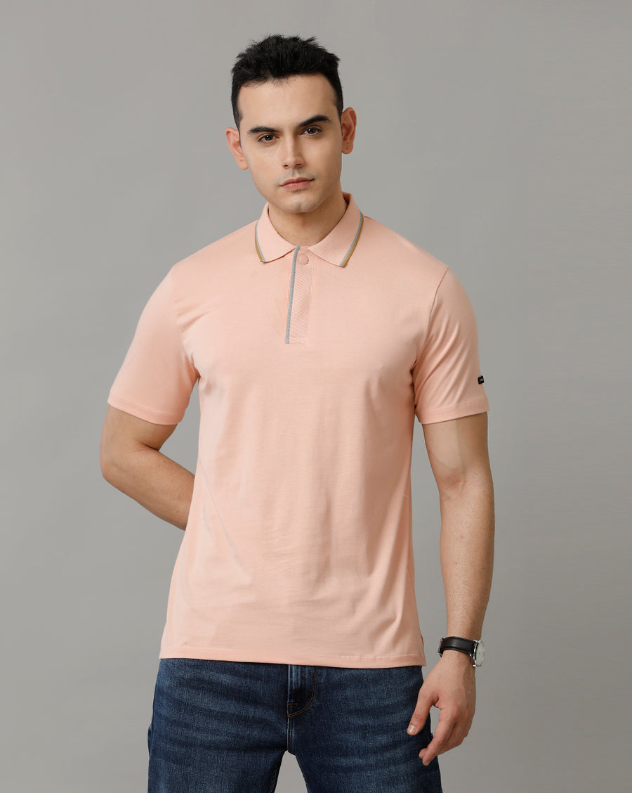 Men's Dusty Pink Regular Fit T shirt