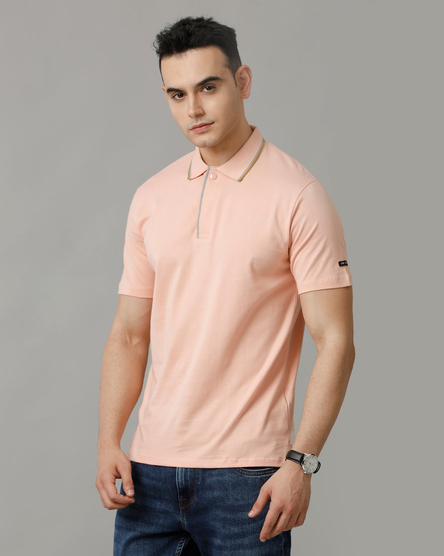 Men's Dusty Pink Regular Fit T shirt