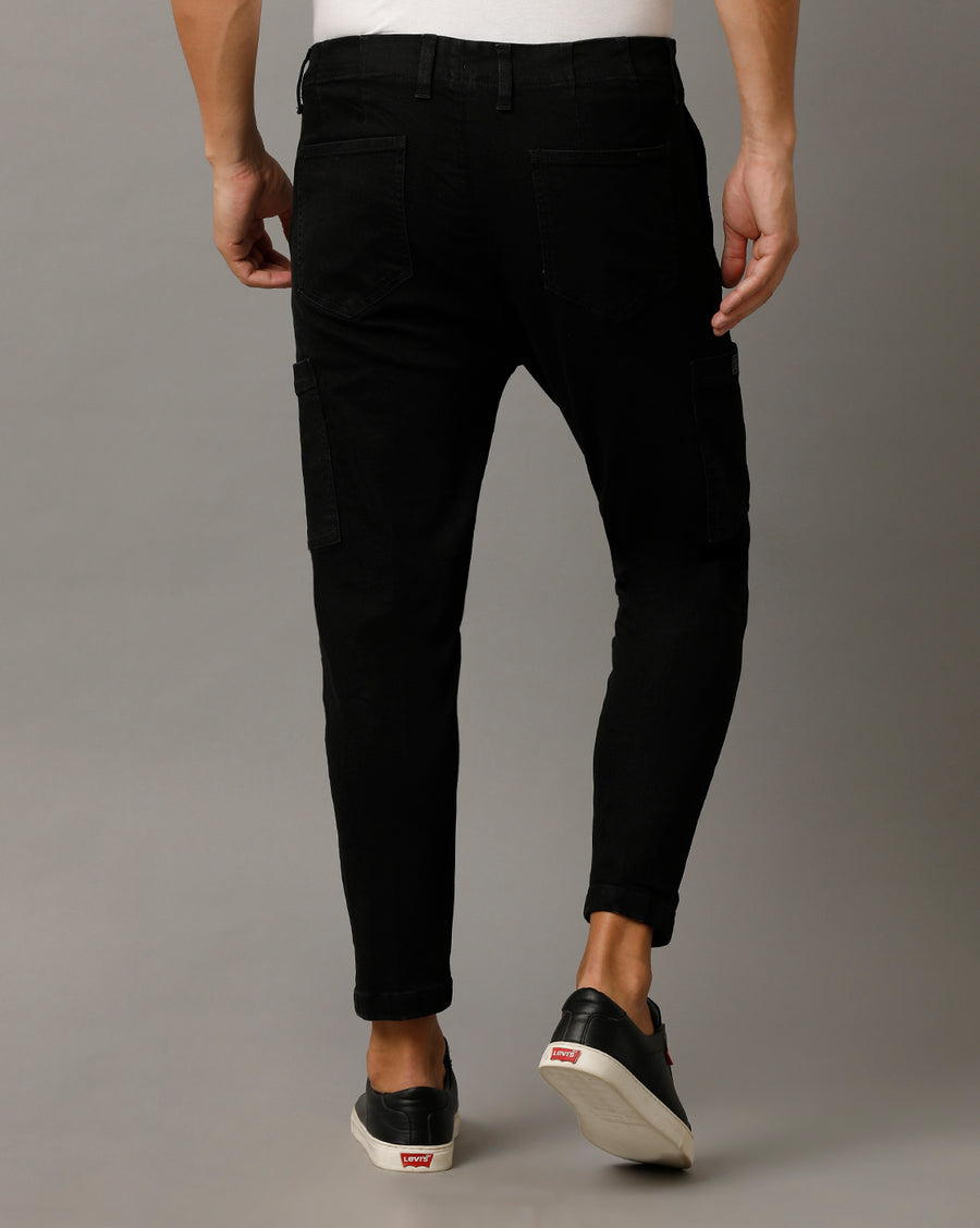 Voi Mens Black Argonaut Cotton Poly Jeans