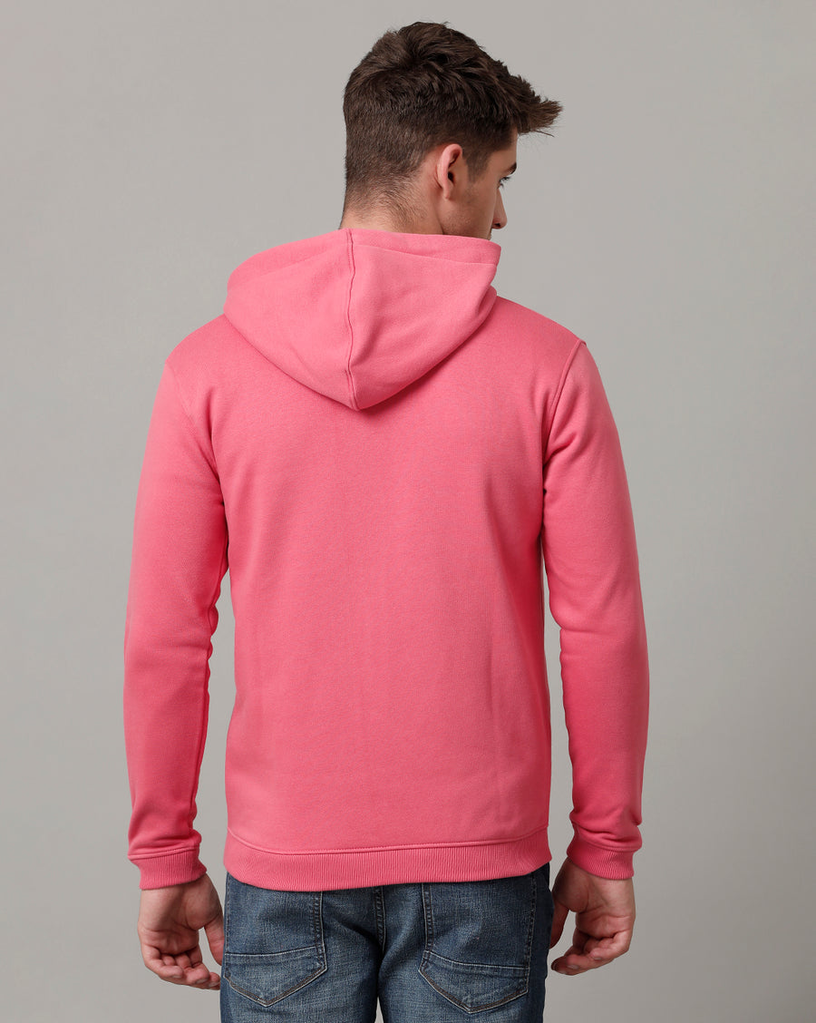 Voi Jeans Mens Dark Pink Regular Fit Sweat Shirt