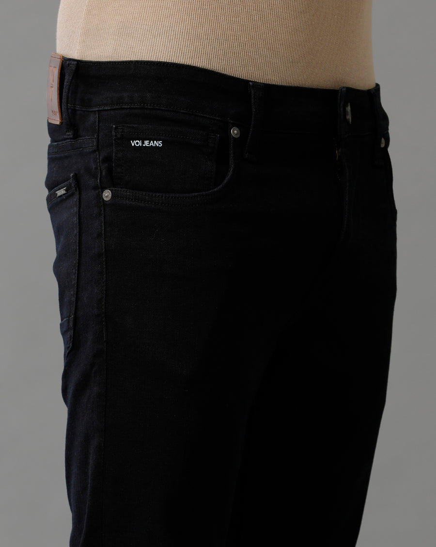 INDIGO TRACK CROPPED SKINNY FIT JEANS