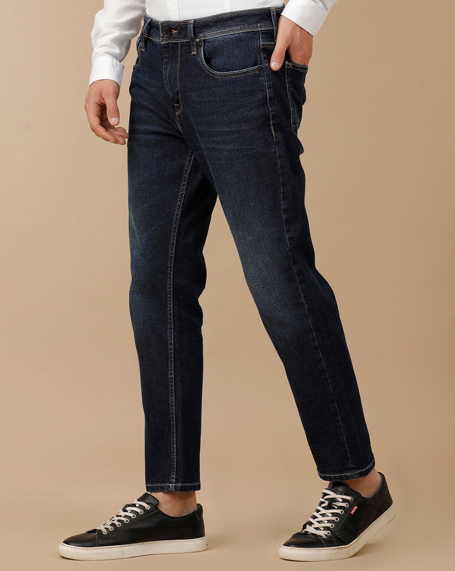 SLUB INDIGO SLIM FIT JEANS