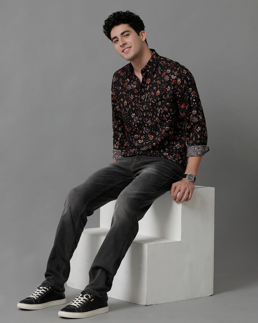 Men Printed Slim Fit Casual Shirt