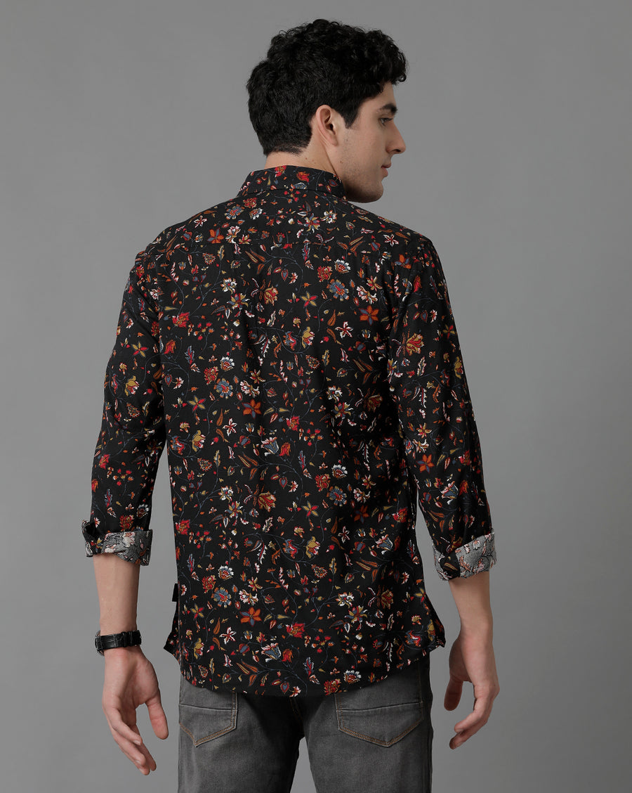 Men Printed Slim Fit Casual Shirt