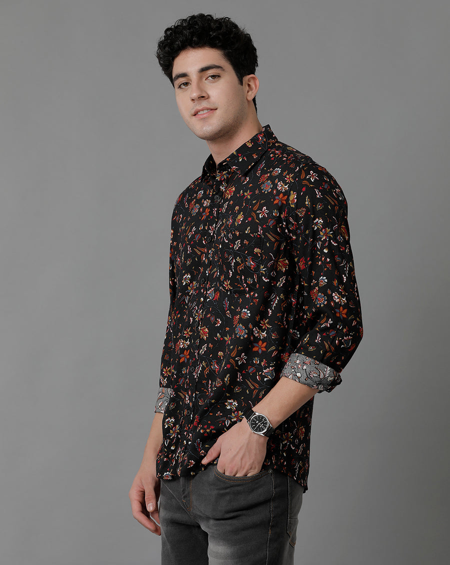 Men Printed Slim Fit Casual Shirt