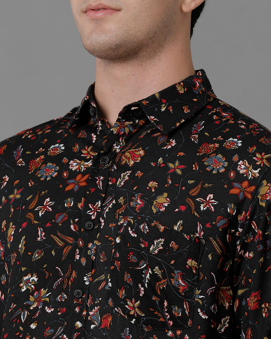 Men Printed Slim Fit Casual Shirt