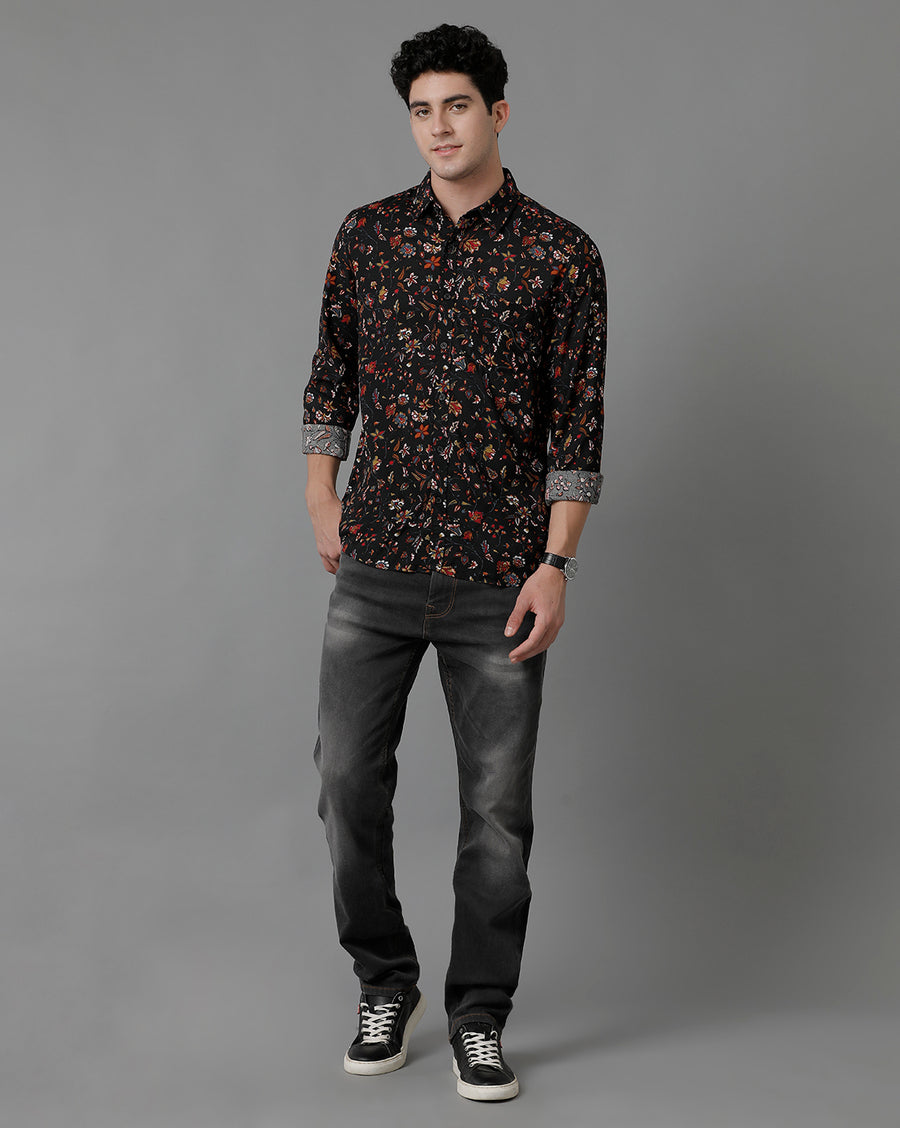 Men Printed Slim Fit Casual Shirt