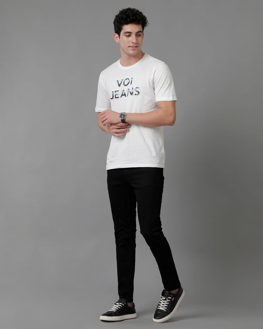 Voi Jeans Men Skinny Fit Mid-Rise Clean Look Stretchable Jeans