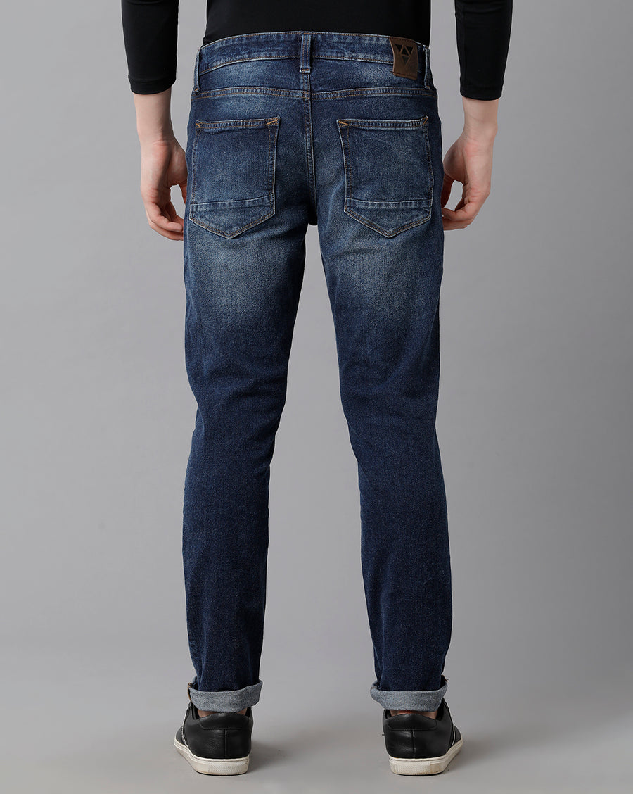 Voi Jeans Men's Dark Indigo Solid Arturo - Comfort Fit Jeans