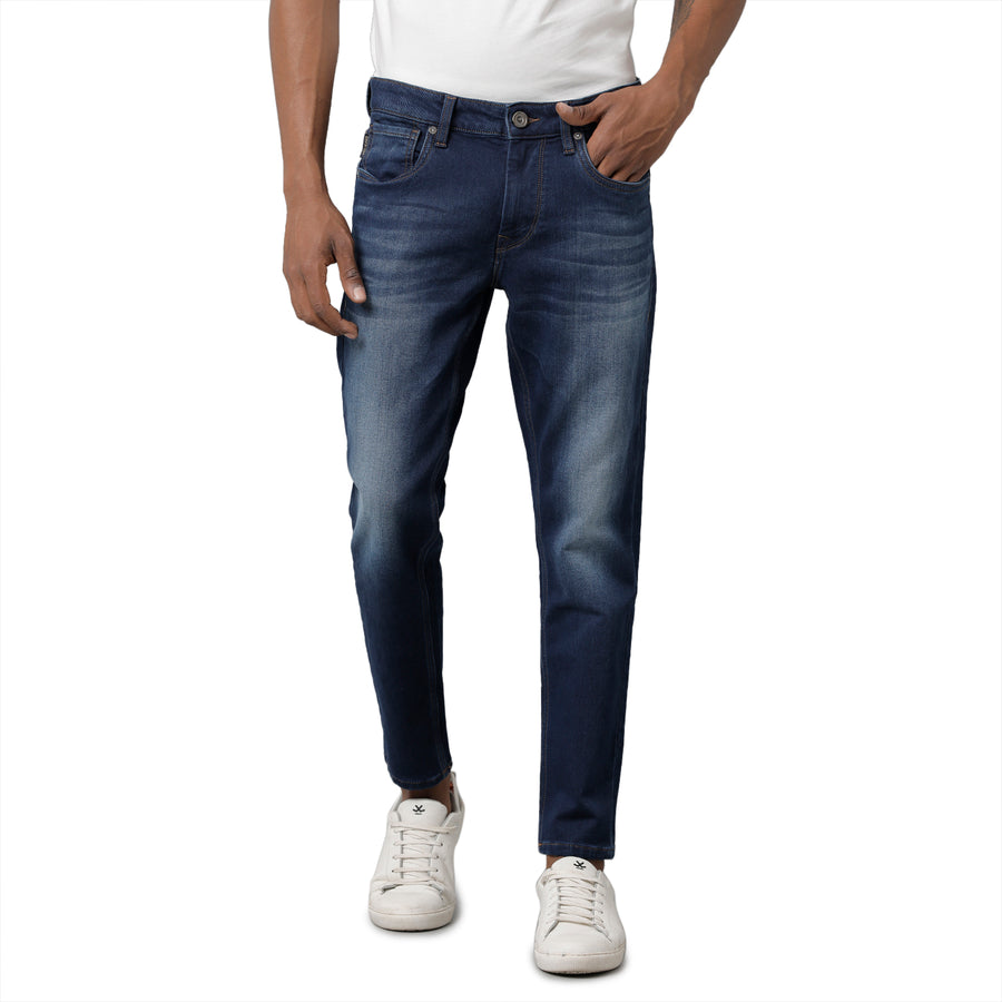 Voi Jeans Men Slim Fit Cropped Jeans