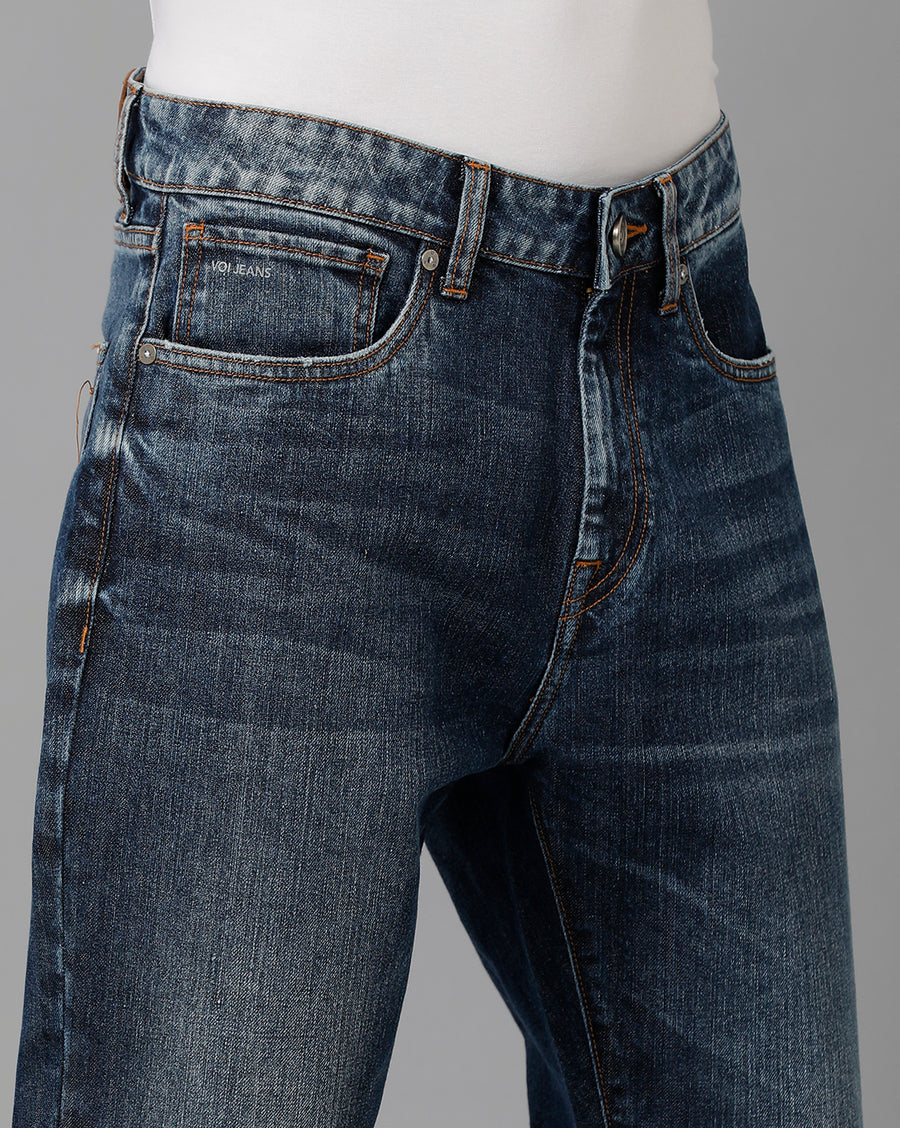 Voi Jeans Men's Indigo Collin Cropped Skinny Jeans