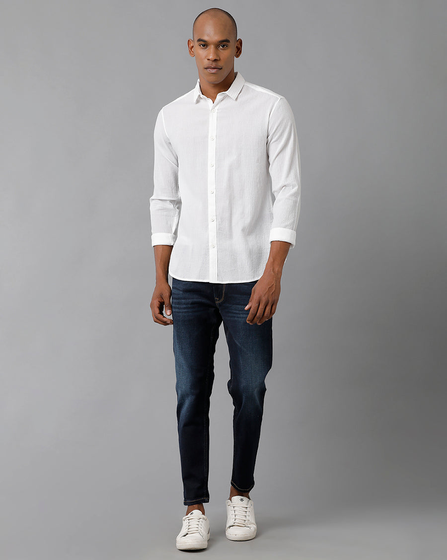 Men's White Slim Fit Shirt
