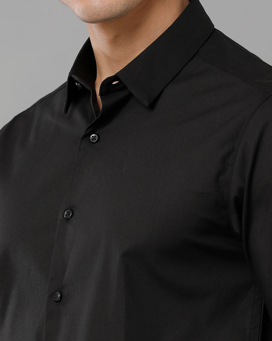 Men's Black Slim Fit Shirt