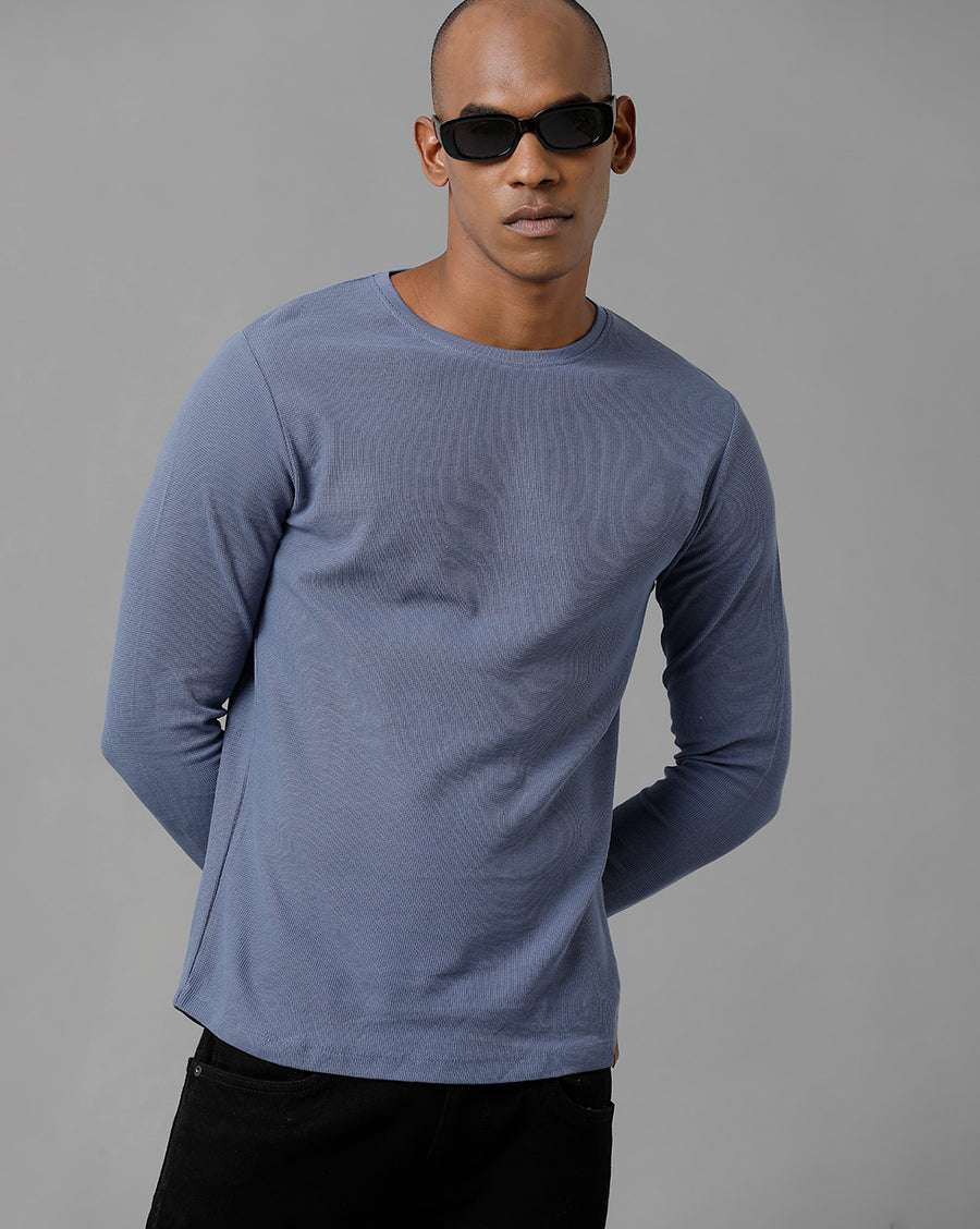 Men's MoonLight Blue Regular Fit T-Shirt