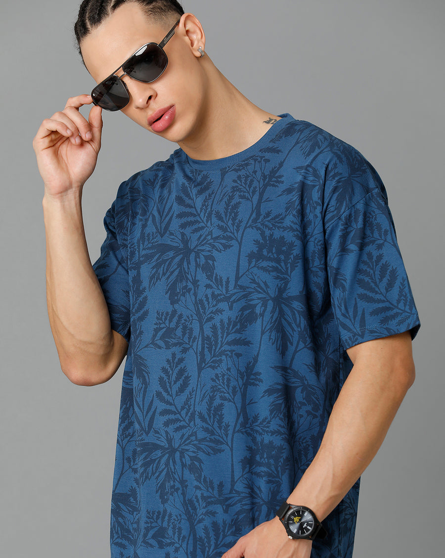 Men's Ensign Blue Regular Fit T-shirt