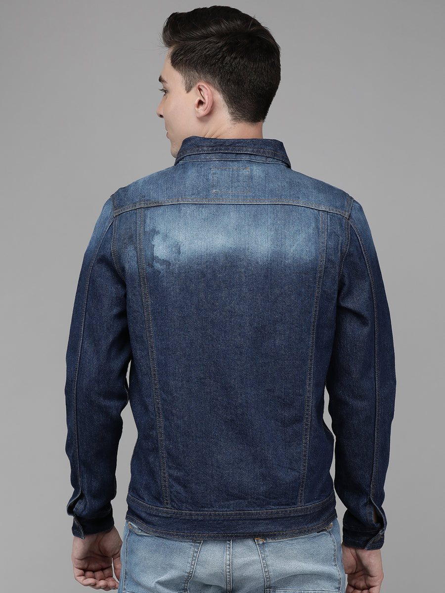 Men Blue Denim Jacket