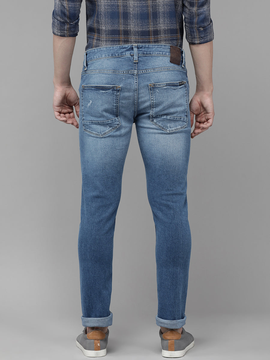 Men Mid Blue Skinny Fit  Jeans