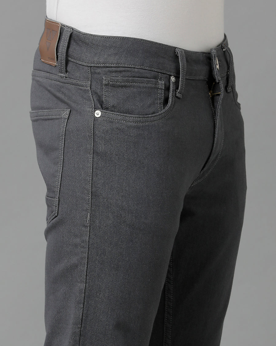 Voi Jeans Men's Grey Track-Skinny Cropped  Jeans - VOJN1768