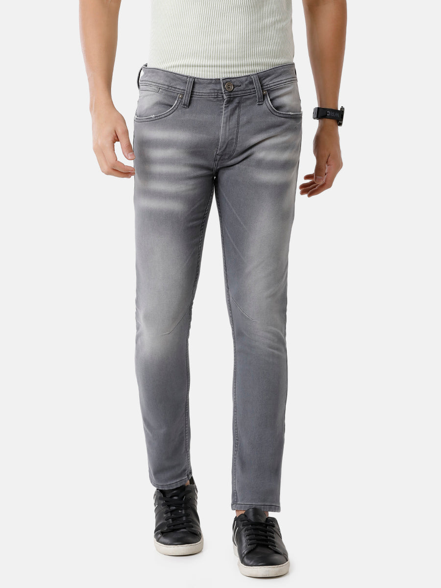 Comfort Fit Clean look Men Grey Jeans