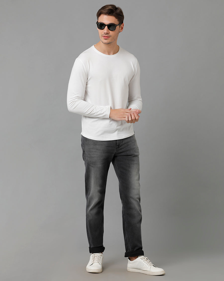 Voi Jeans Men's Grey Borris Slim Tapered Fit Jeans - VOJN1815